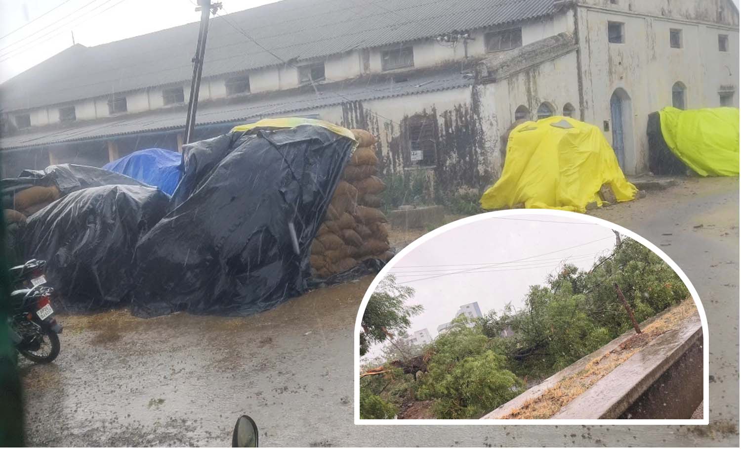 తాండూరులో భారీ వర్షం