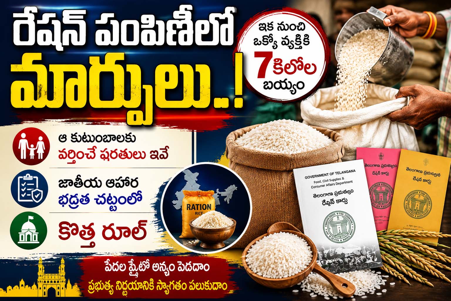 రేషన్ పంపిణీలో మార్పులు..!