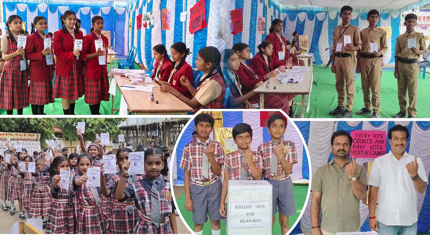కేవీసీఎస్‌లో మాక్ ఎలక్షన్స్‌ జోష్‌