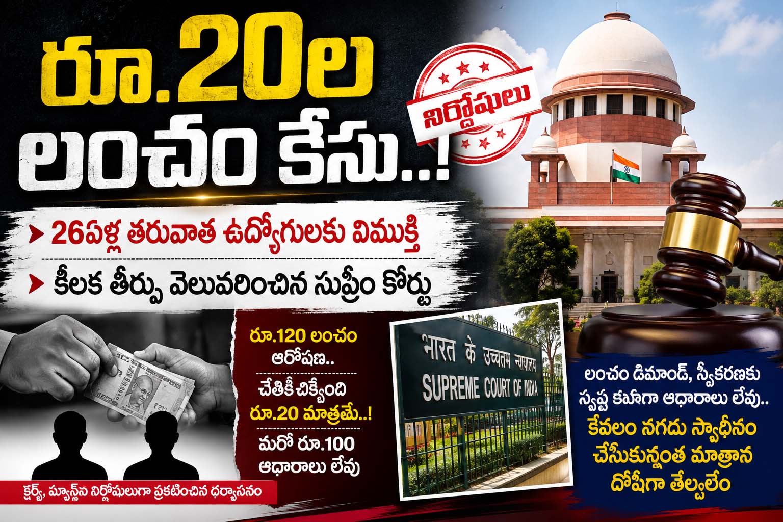 రూ.20ల లంచం కేసు..!