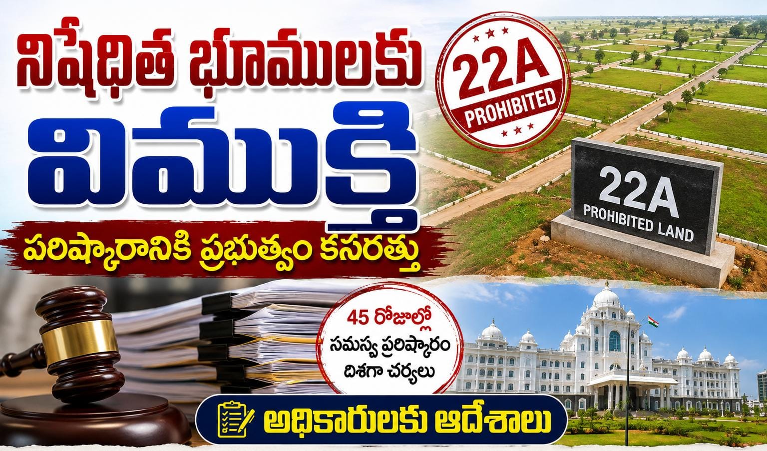 నిషేధిత భూముల యజమానులకు ఊరట..!