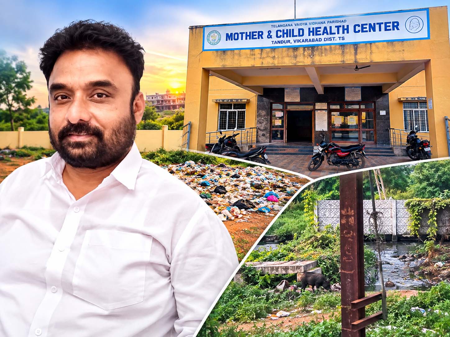 ఆసుప్రతి వద్దే.. అపరిశుభ్రత ఘోరం..!