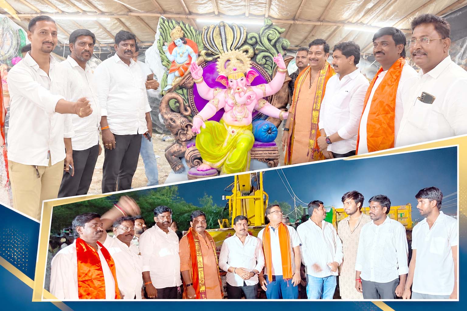 వినాయకుల సేవలో.. శంకర్‌ యాదవ్‌ !