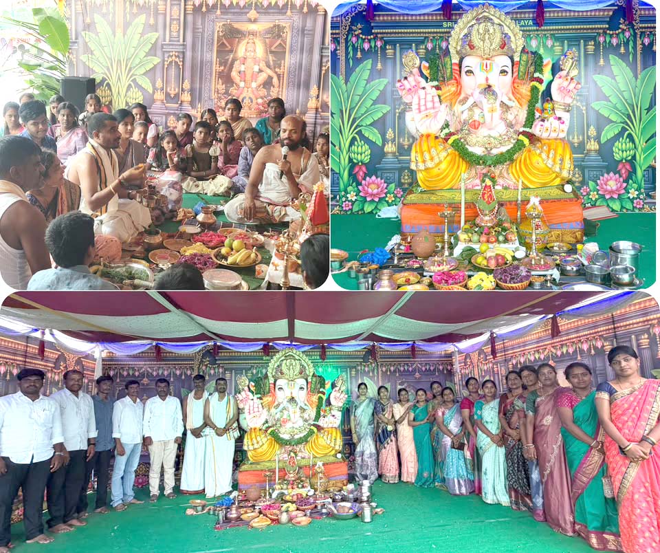 శ్రీ సాయి మేధలో ‘కొలువుదీరిన’ బొజ్జ గణపయ్య